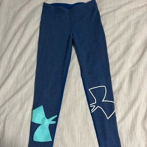 Girls blue Under Armour leggings